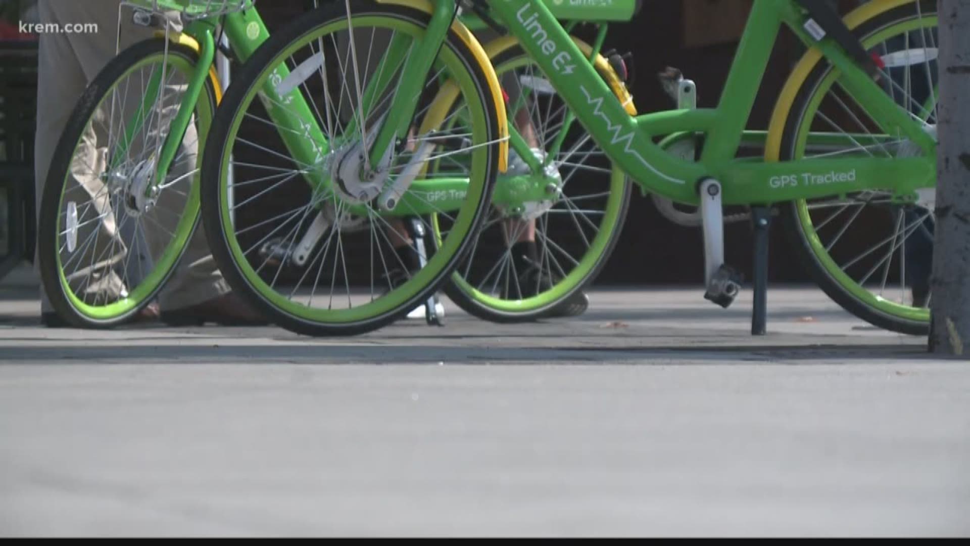 Lime bikes make their debut in Spokane for pilot program