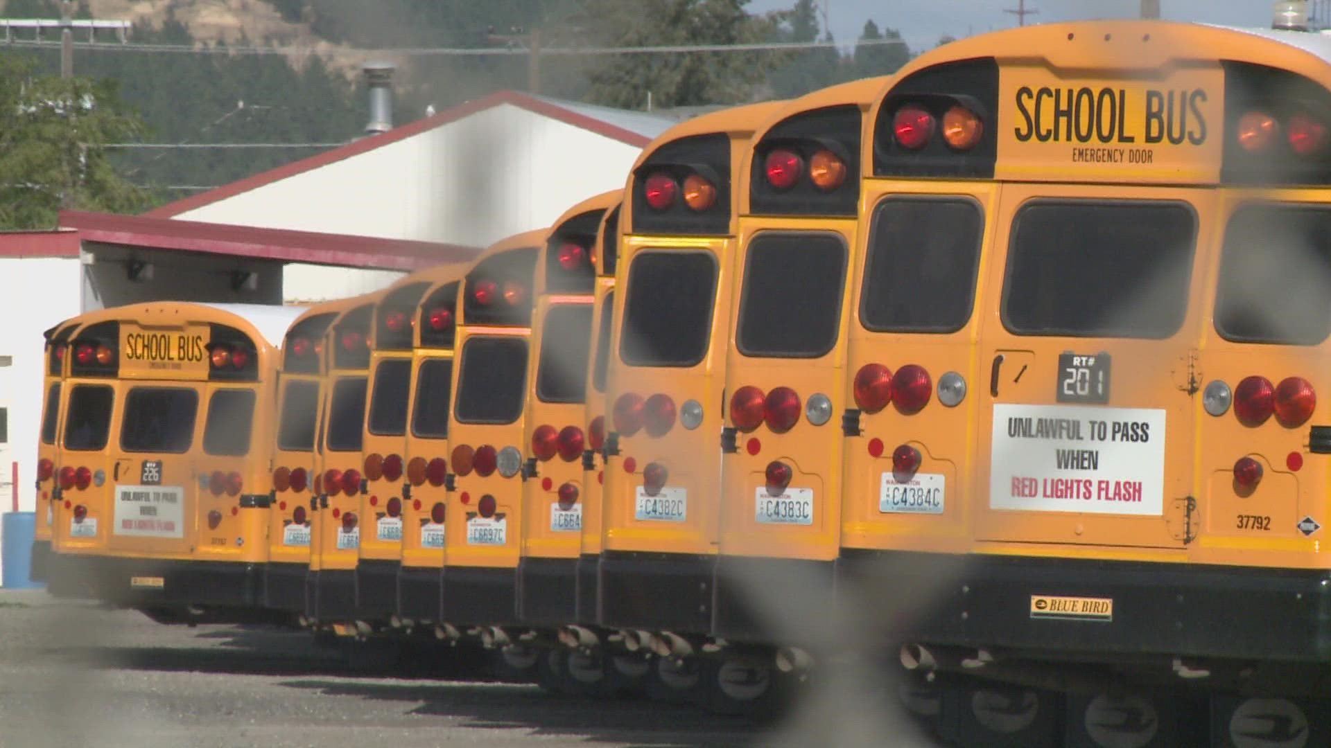 Some middle and high school students will have to walk to class or catch a ride with Spokane Transit.