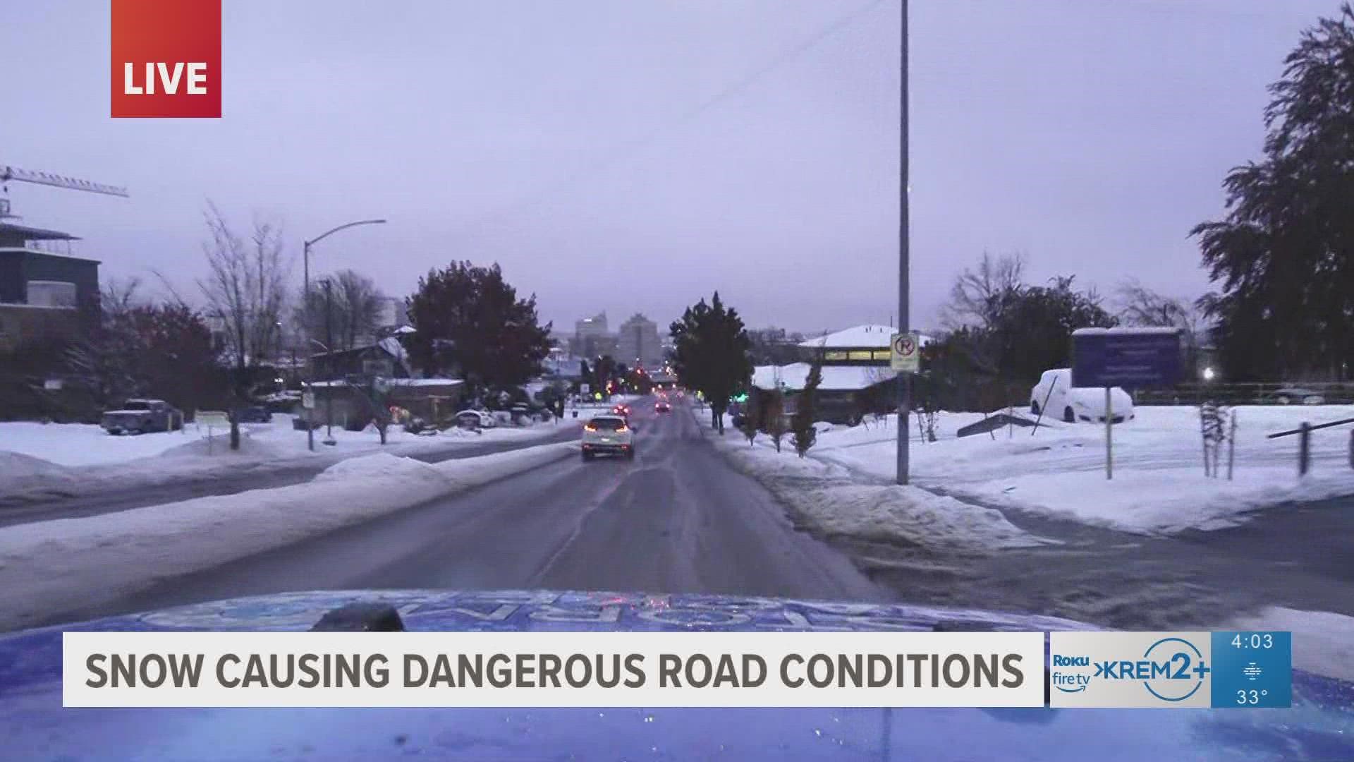 If people do need to travel, WSDOT is warning drivers to stay home.