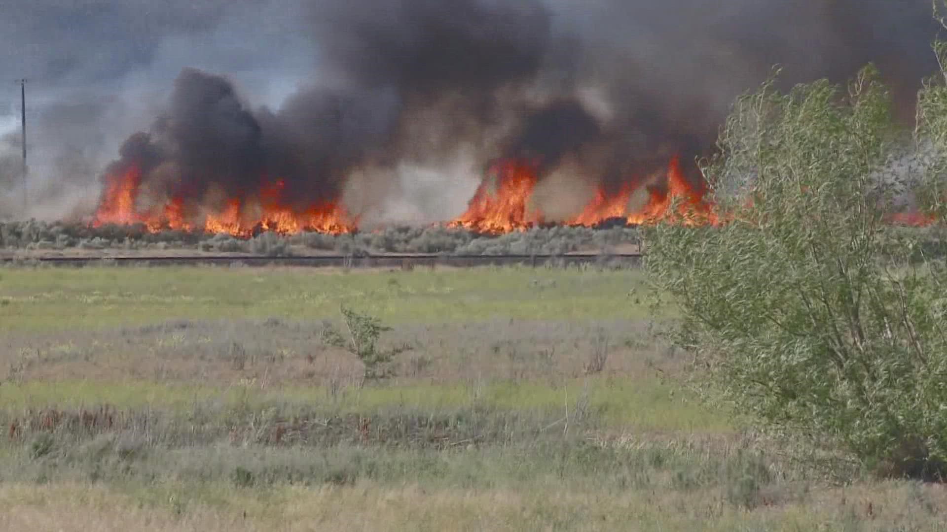 At this time, there are 50 homes being threatened by the fire.