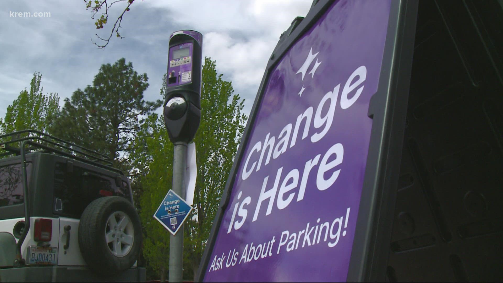 Starting Tuesday the city of Spokane will start installing new single and dual space on-street parking meters in the downtown area.