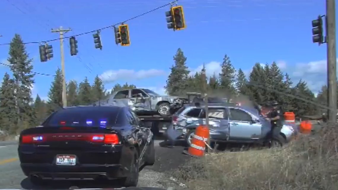 Dramatic video shows car hitting Idaho trooper on Highway 53