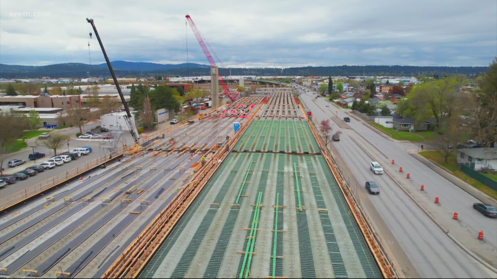 Washington Gov. Jay Inslee is expected to give an update on transportation projects after proposing a delay for the North Spokane Corridor project.