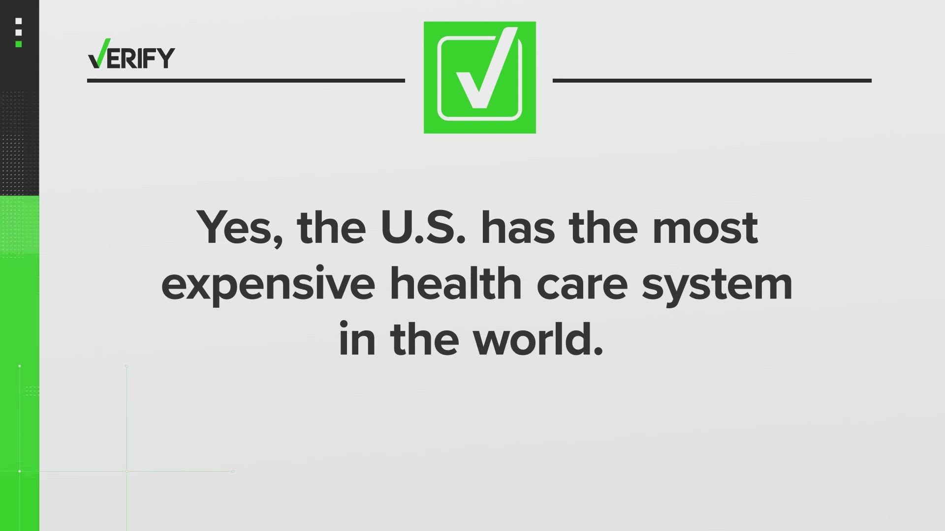 Our VERIFY team takes a look at the claim made by the man accused of shooting the United Healthcare CEO that U.S. healthcare is the most expensive in the world.