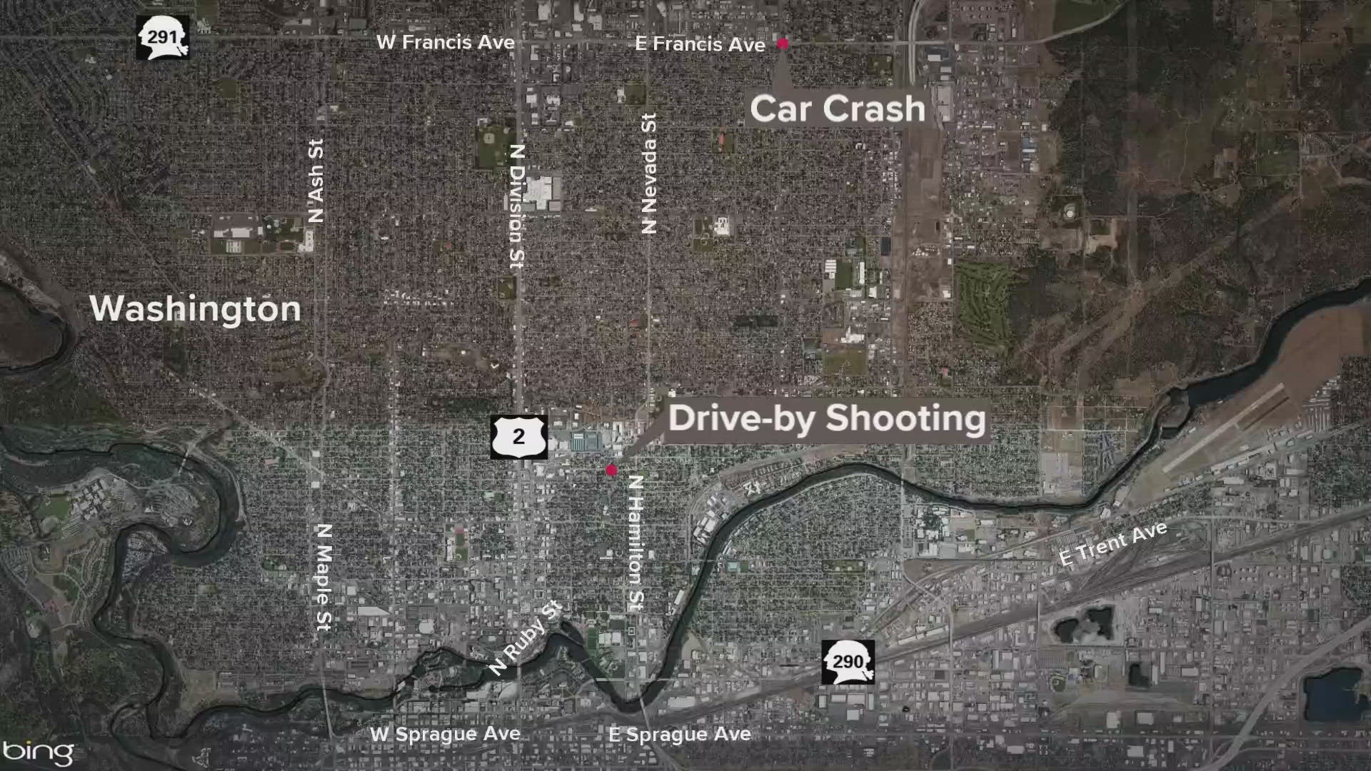 SPD says a collision involving two vehicles was reported on East Francis and North Crestline Saturday morning and led to 3 people being detained.