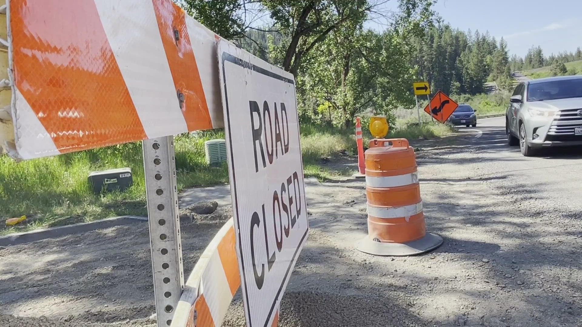 Major construction to close Cheney-Spokane Road through October | krem.com