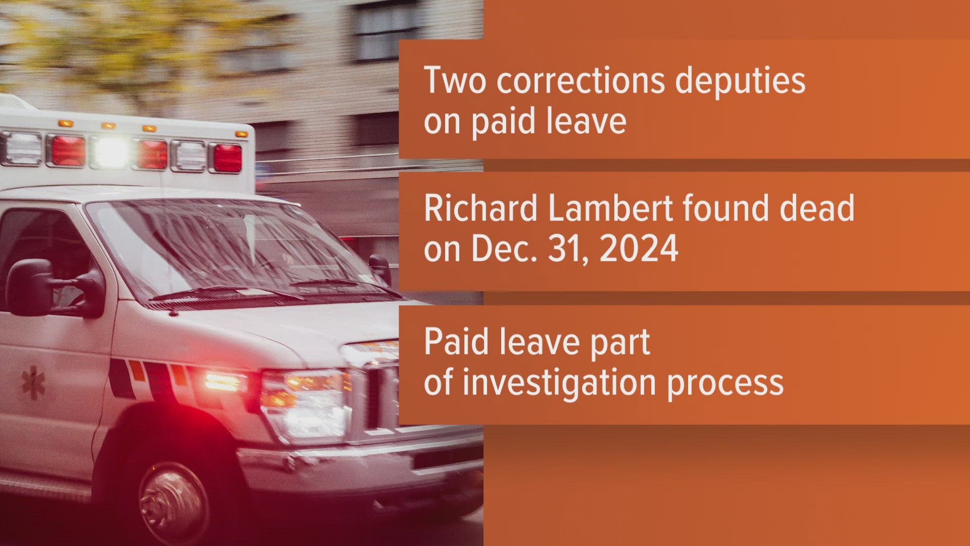 Two Grant County deputies placed on leave during inmate death