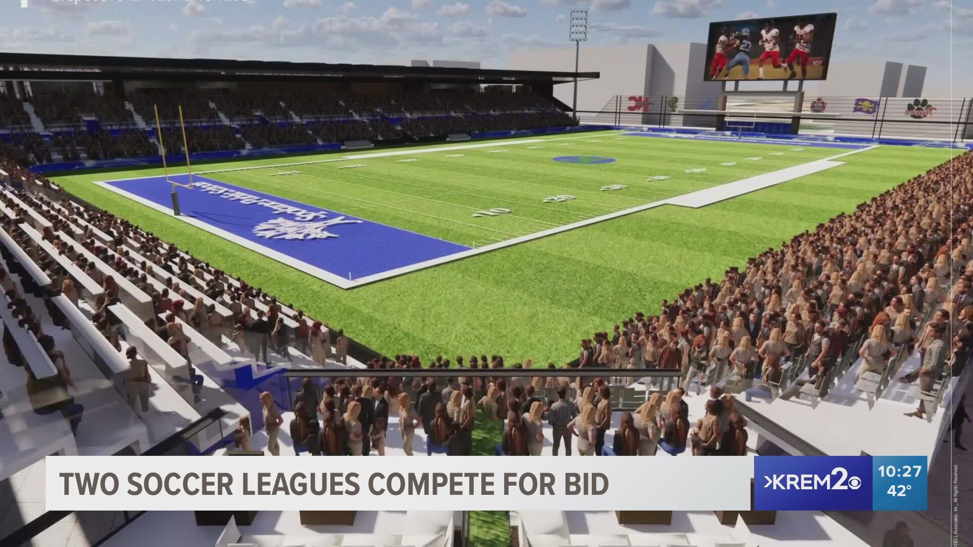 Spokane will be getting its own professional soccer team. The question is: which league will get to establish a team in the city?