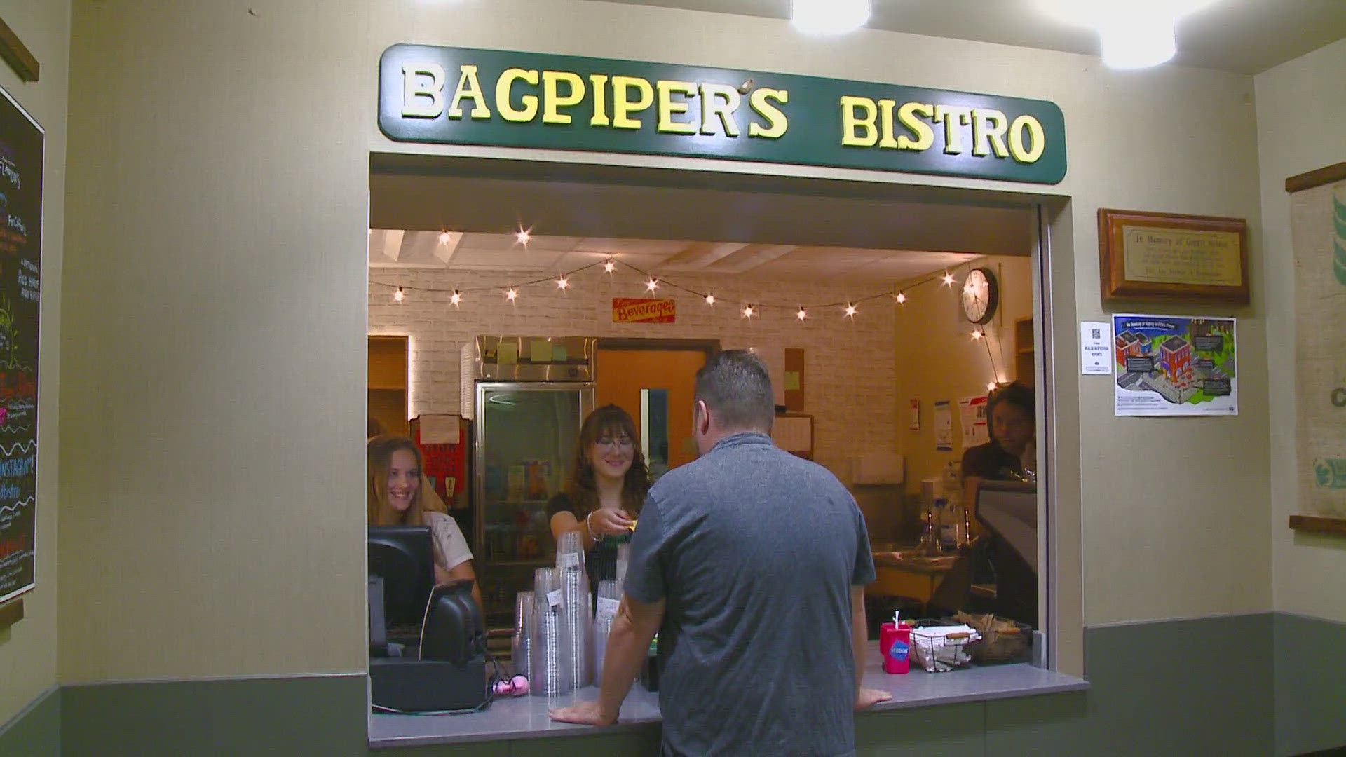 A coffee shop inside a high school is helping students learn life skills while providing students and staff with their morning coffee.