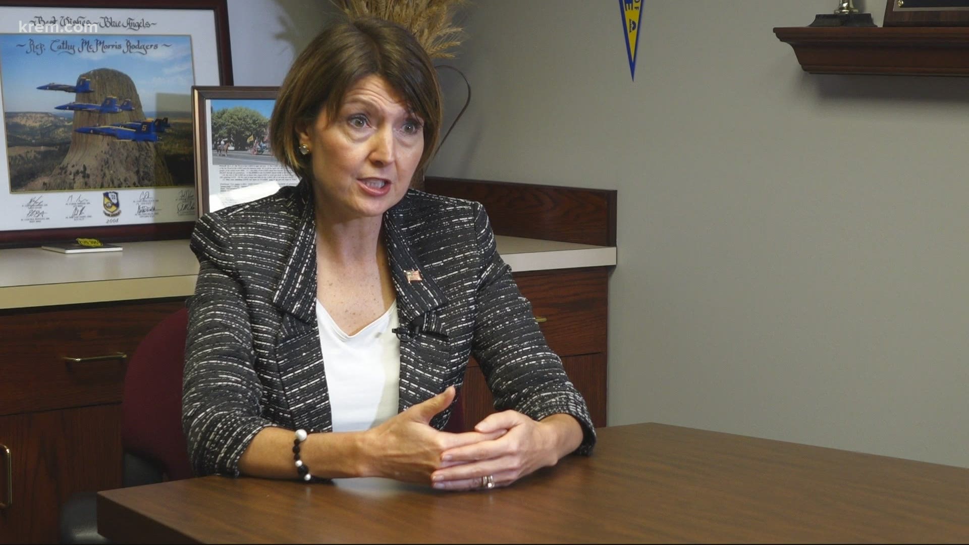Rep. Cathy McMorris Rodgers talks about our state's coronavirus response so far and how COVID-19 has become political.