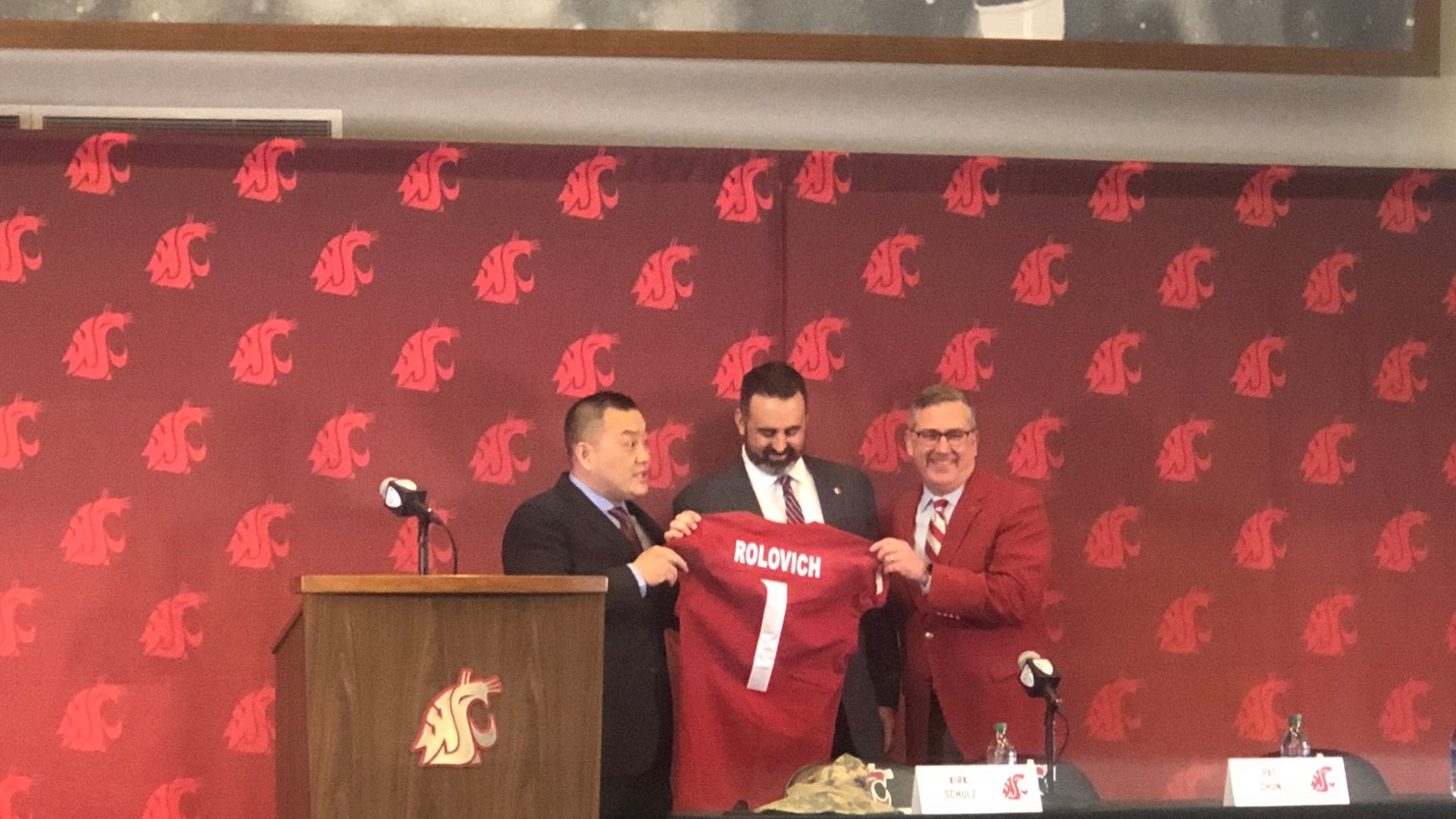 Nick Rolovich was officially introduced to media on Thursday, and spoke about his move to Pullman and his expectations for the team going forward.