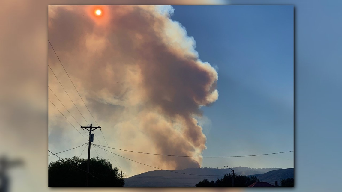 4,500acre fire burning near Nespelem, evacuations in place