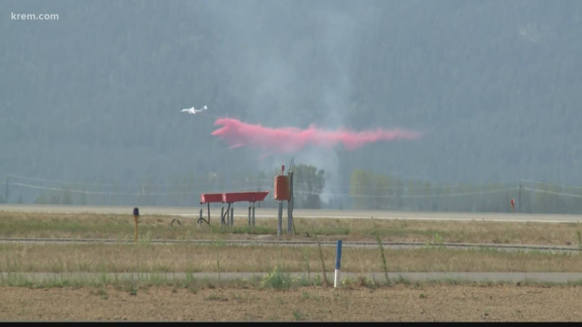 Crews have responded to at least four small fires near the Coeur d'Alene Airport Monday afternoon.