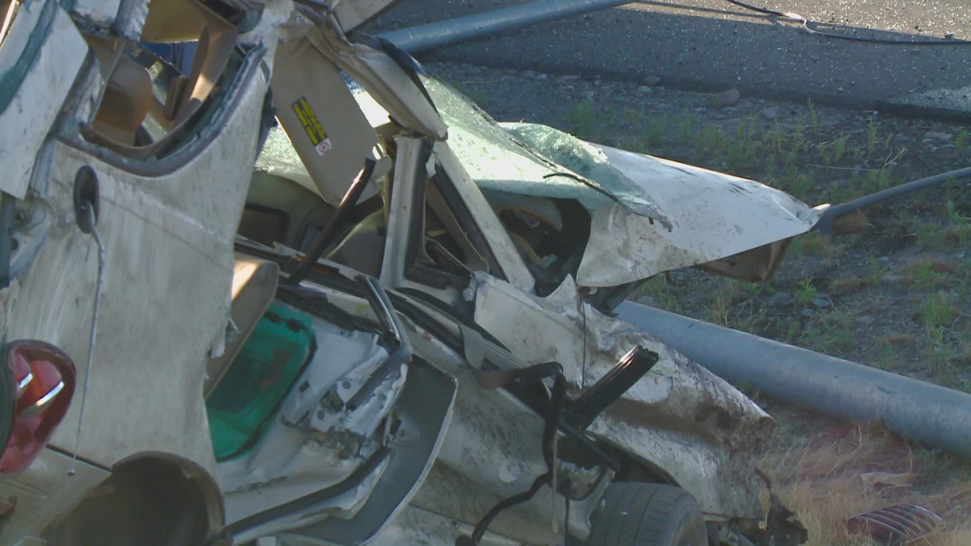 A second teen involved in the crash is still in intensive care, according to WSP.