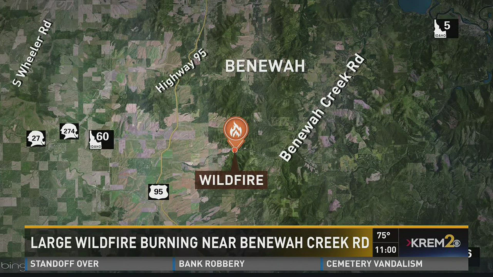 Evacuations lifted for fire SE of Plummer