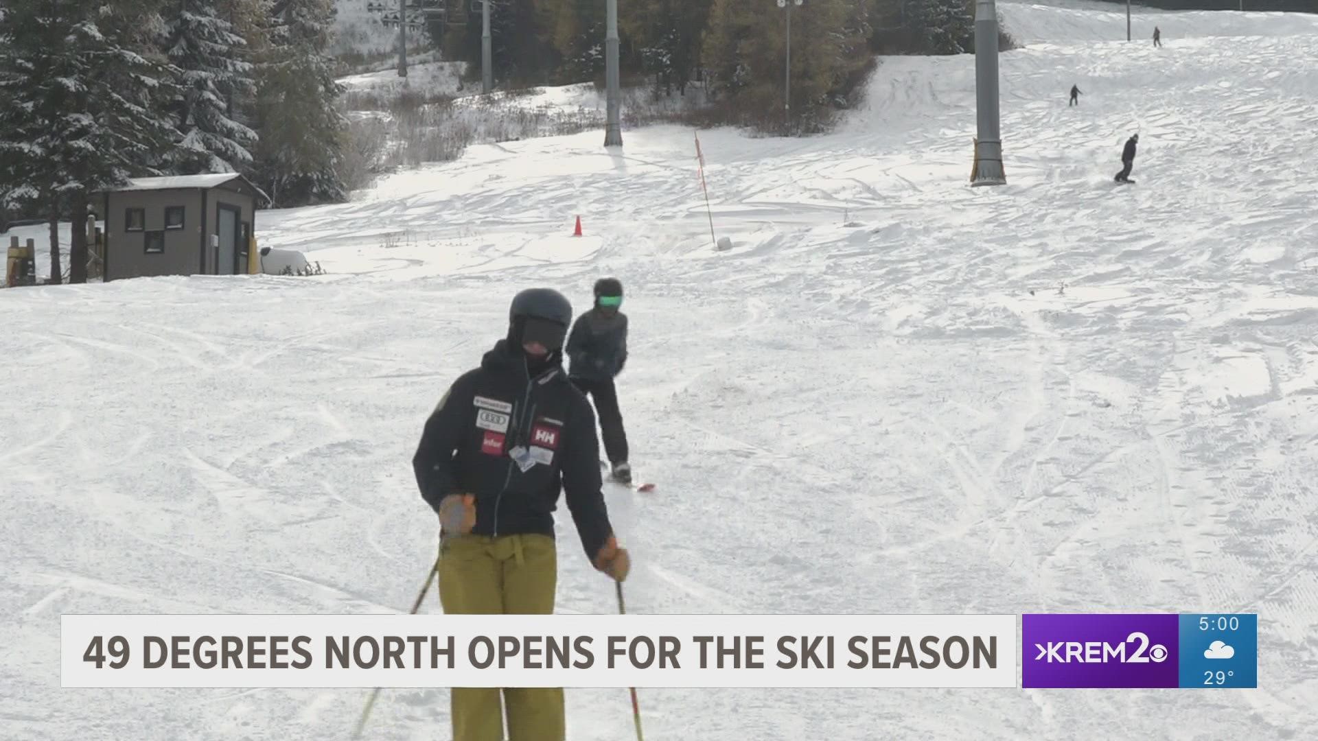 49 Degrees North opened for the season on Friday, the earliest the ski resort has ever opened.