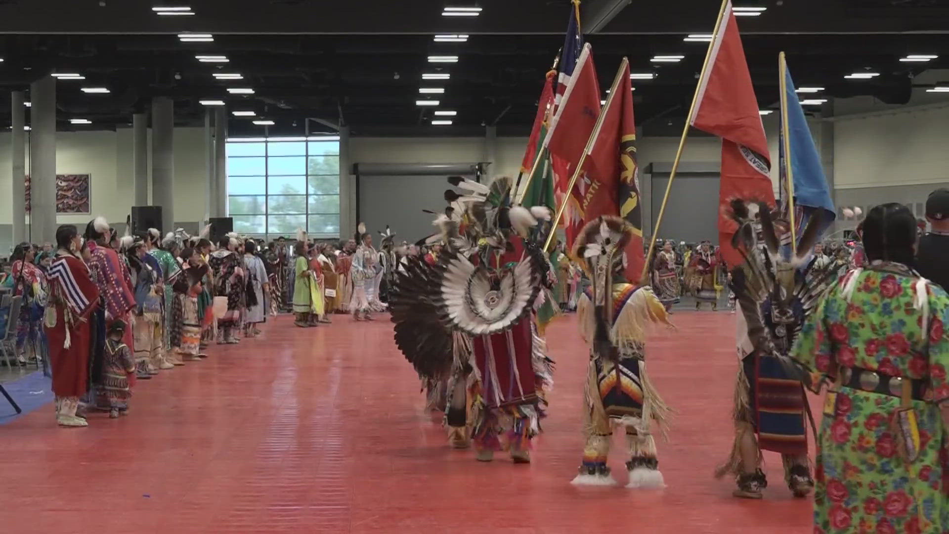 Hundreds of tribal community members came together to celebrate the 50th anniversary of Expo '74. Events included traditional tribal ceremonies and dances.