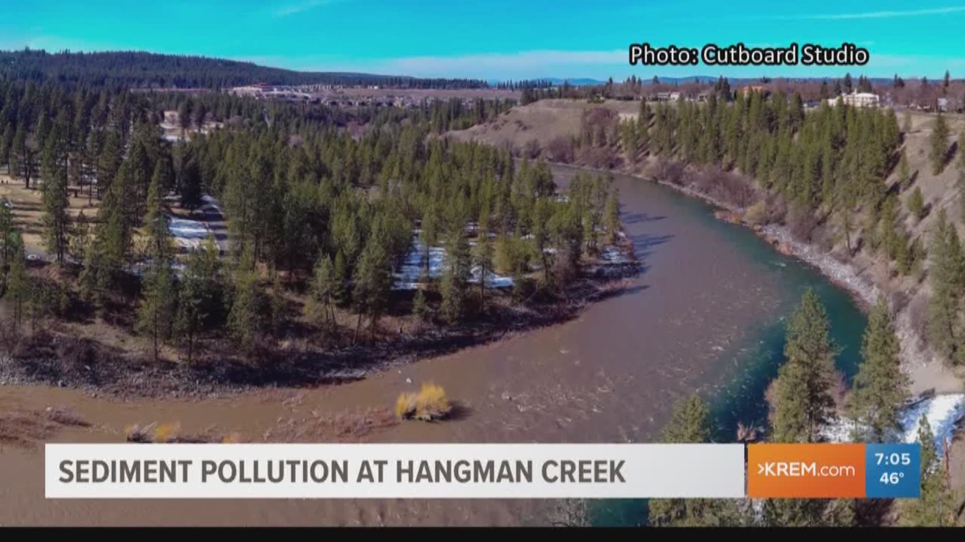 Jerry White with Spokane Riverkeeper said the group sees a terrible sediment and pollution problem at Hangman Creek between July and October of each year.