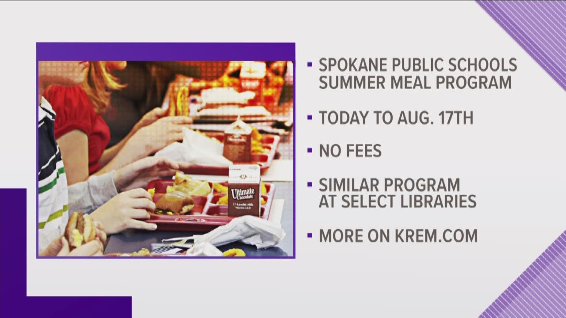 Spokane Public Schools summer meal programs starts Monday