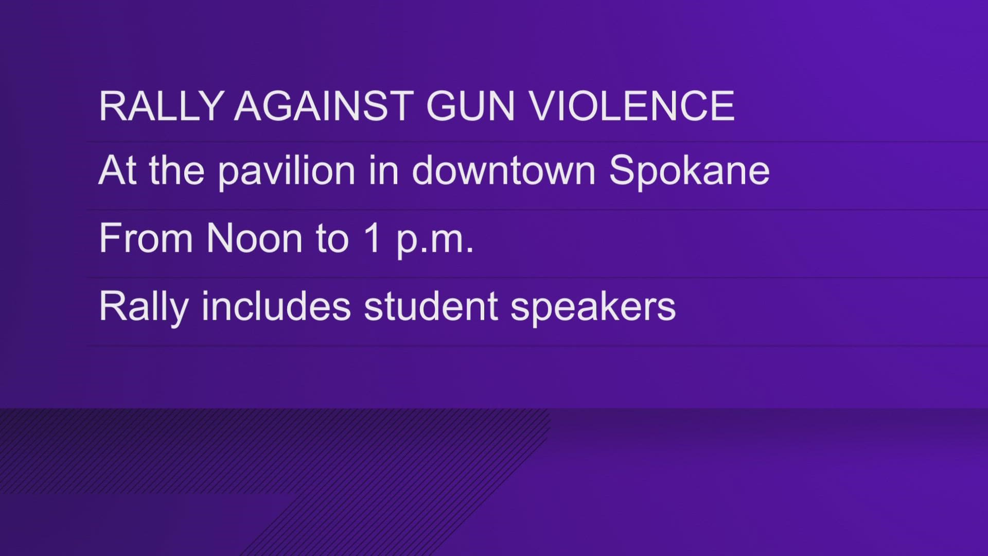 Gun violence protest to be held Saturday in downtown Spokane