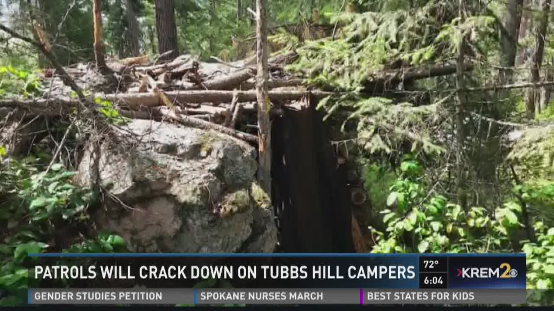 Tubbs Hill is known for hiking, camping --- and as of last summer, man made fires.
