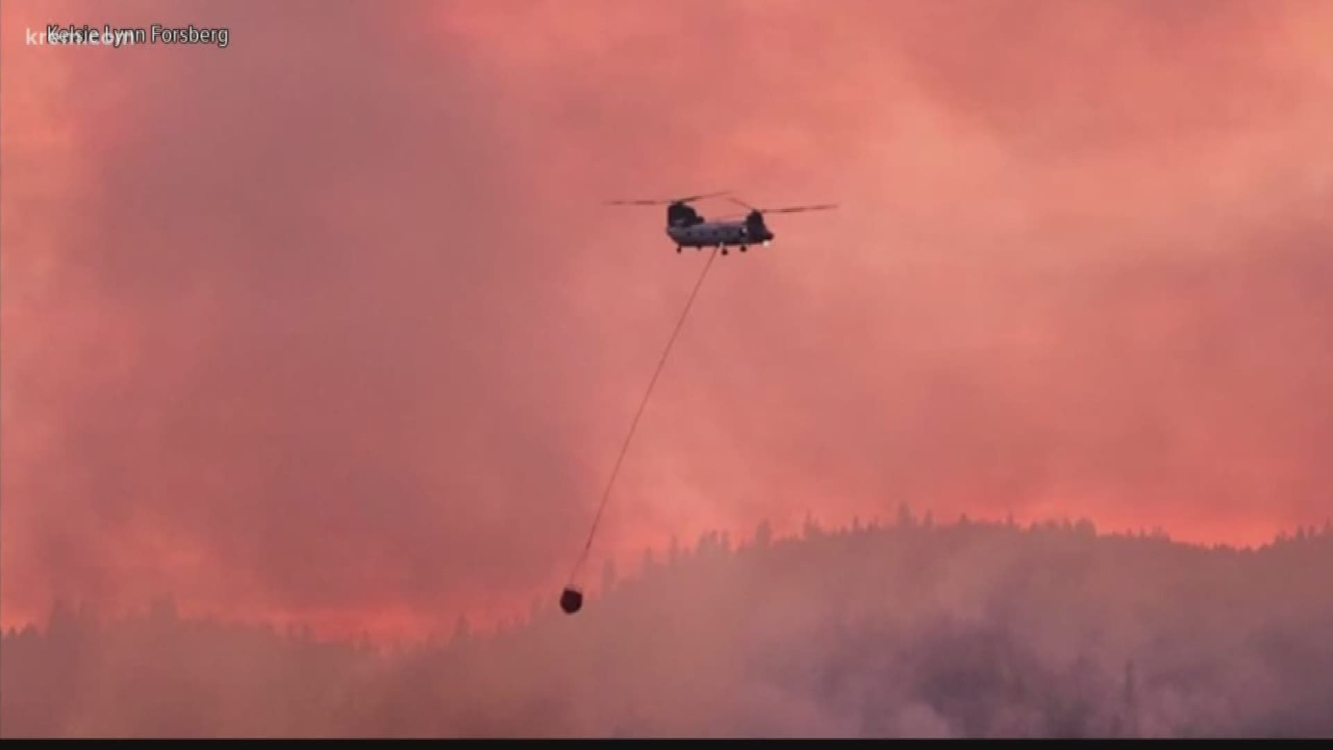 KREM's Taylor Viydo spoke to those affected by the CCC Fire near Cataldo, Idaho as the fire continues to grow.