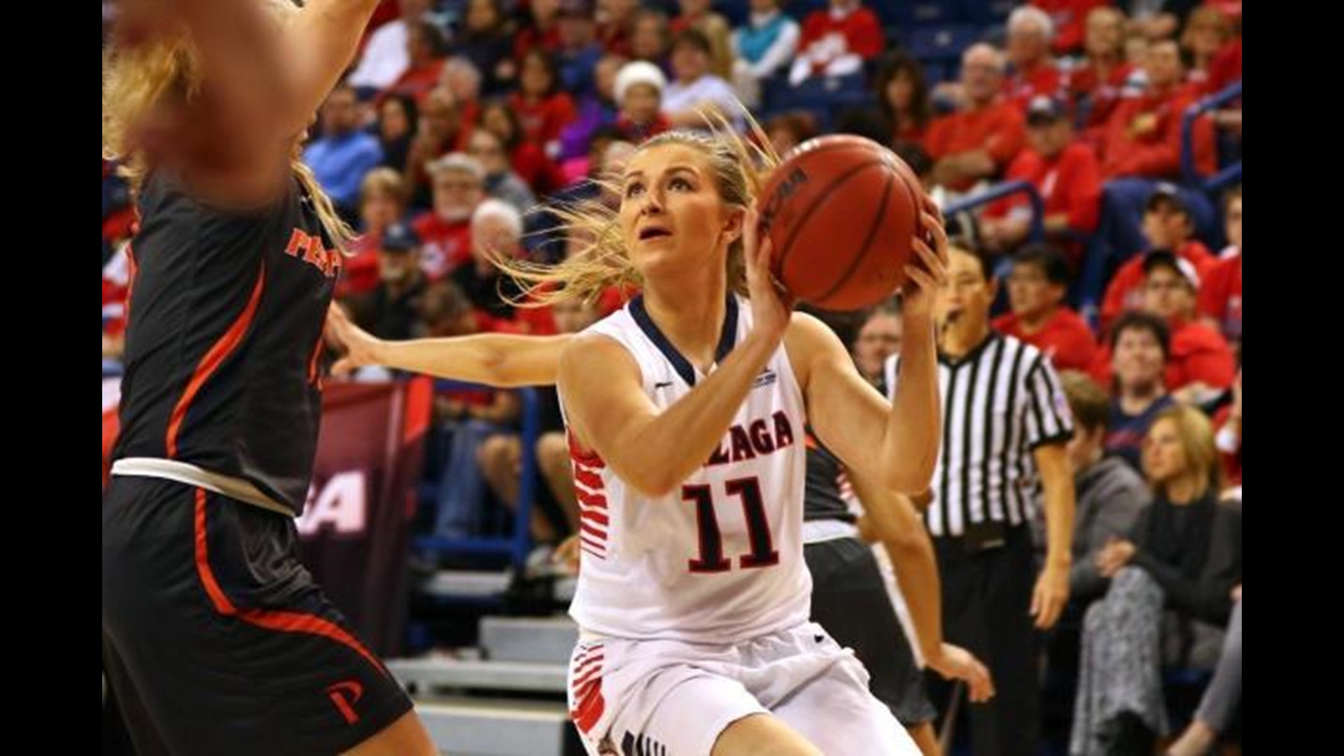 Zags women's basketball head coach Lisa Fortier tells the funny story  that happened in a pickup soccer game before Laura committed to Gonzaga.