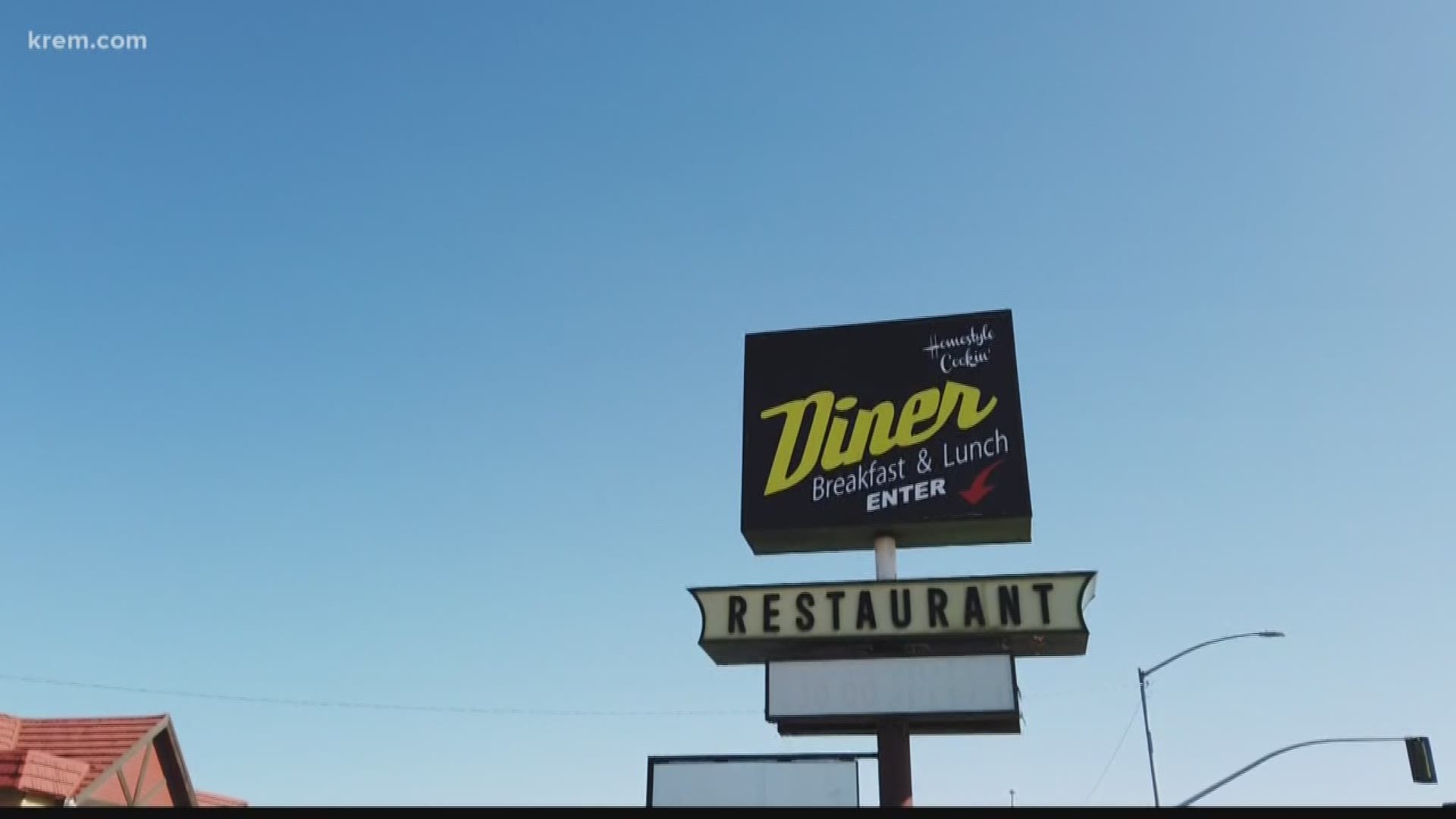 The standoff played out right next door to a diner.  The diner's surveillance cameras were rolling as the stand up unfolded.