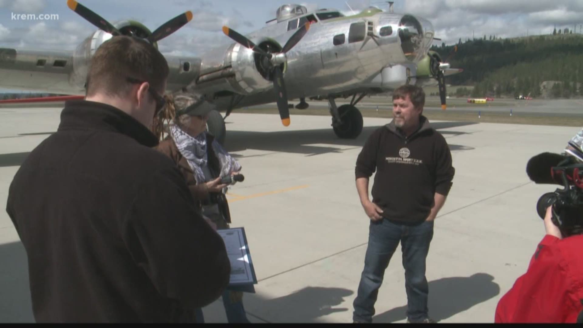 KREM 2 photographer Jeff Bollinger and Mark Hanrahan got to go up in one of them.