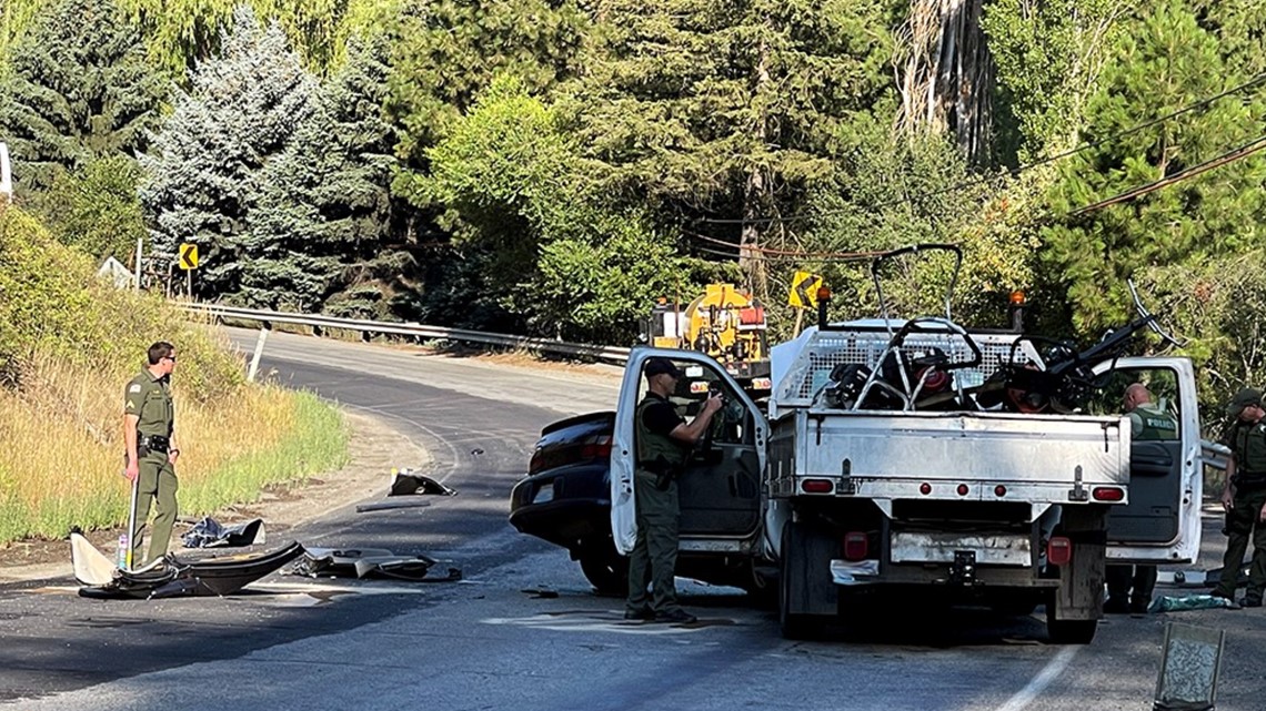 Three car crash shuts down Bigelow Gulch for hours | krem.com