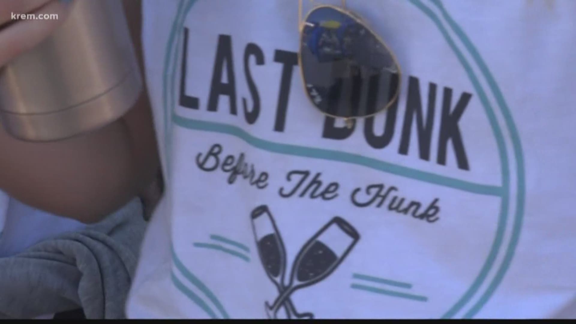 KREM's Shayna Waltower spoke with a team made up of a bride-to-be and her bachelorette party, who celebrated the upcoming nuptials by playing in Hoopfest.