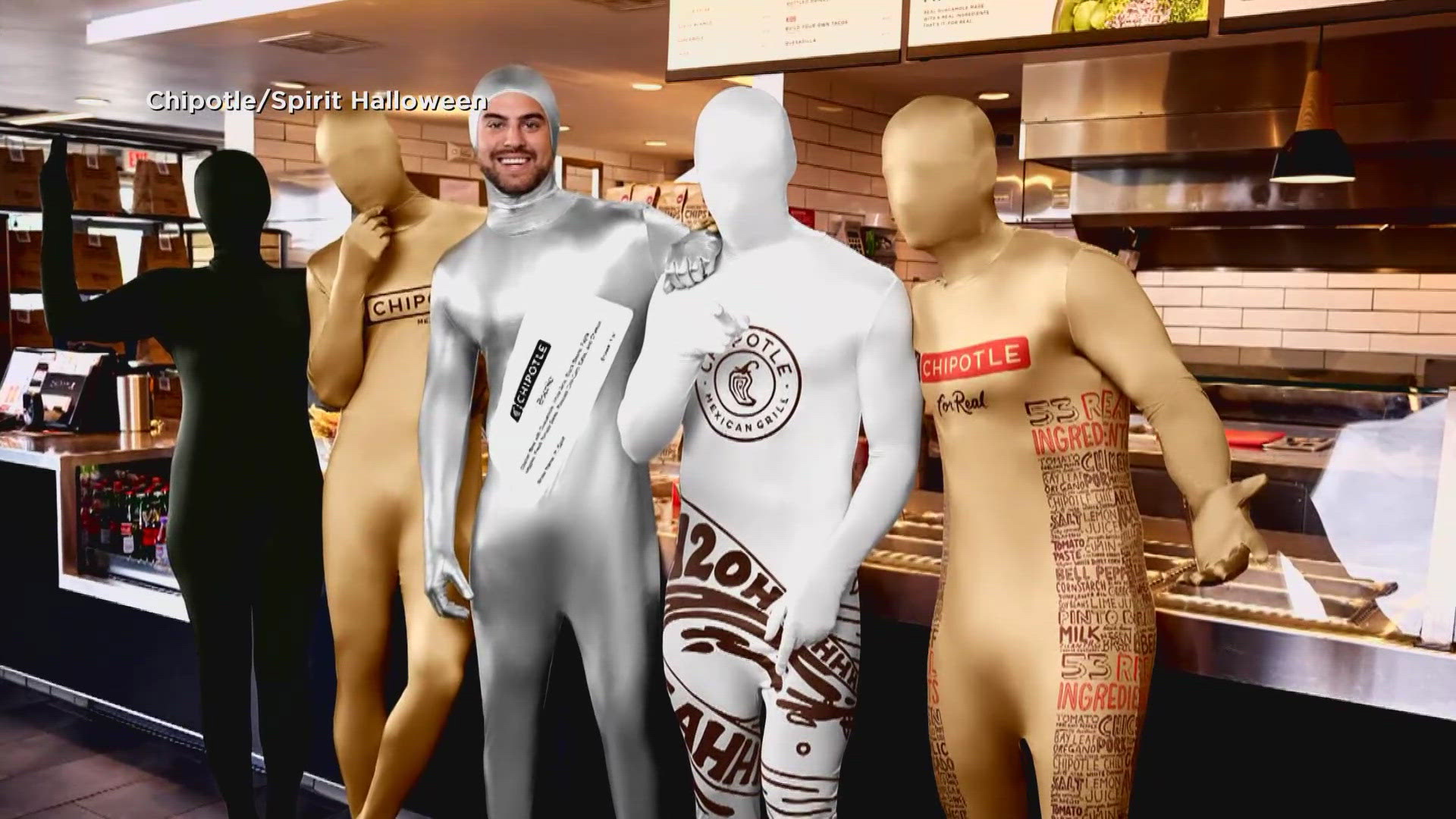 Chipotle and Spirit Halloween collaborated to create a line of Halloween costumes.