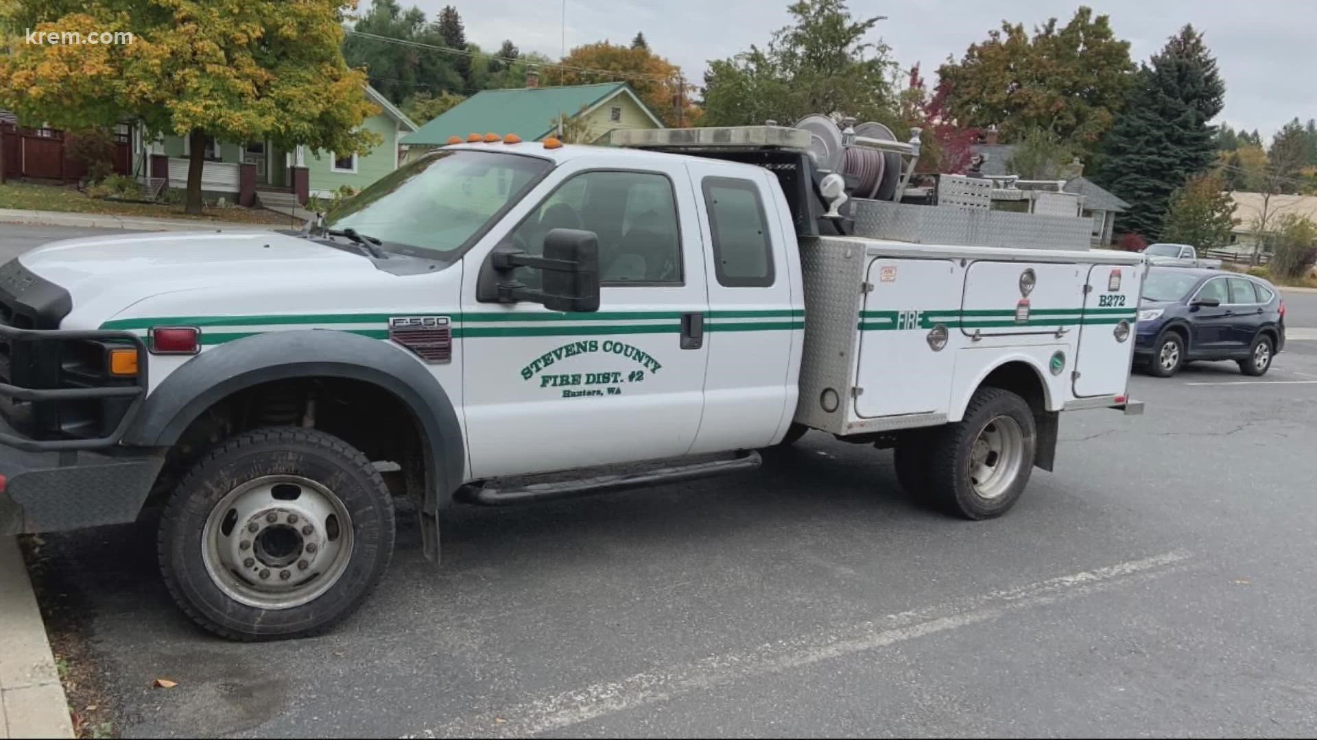 Another truck was reported to be seriously damaged, as its batteries were cut out of their holder and significant amount of equipment was stolen from it.