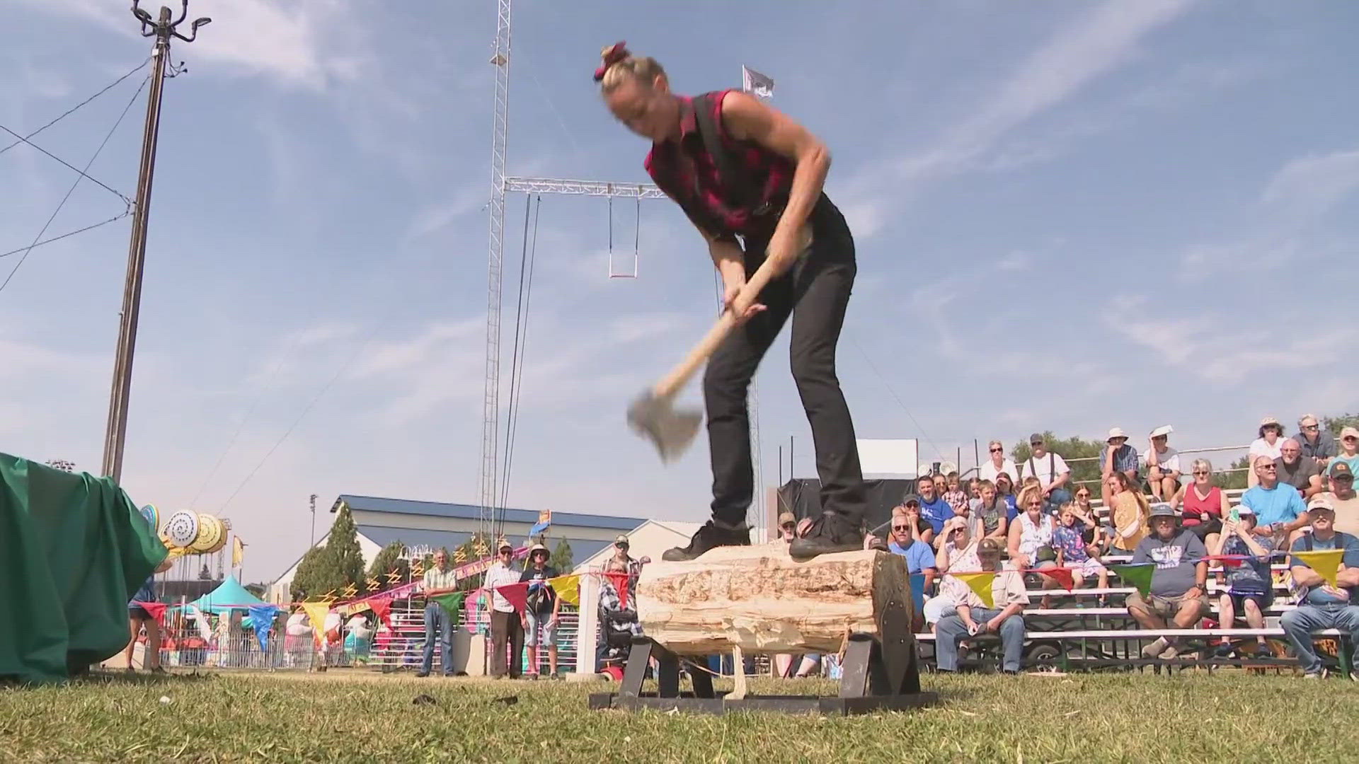 The history of the lumberjack is on full display at the Spokane County Interstate Fair.