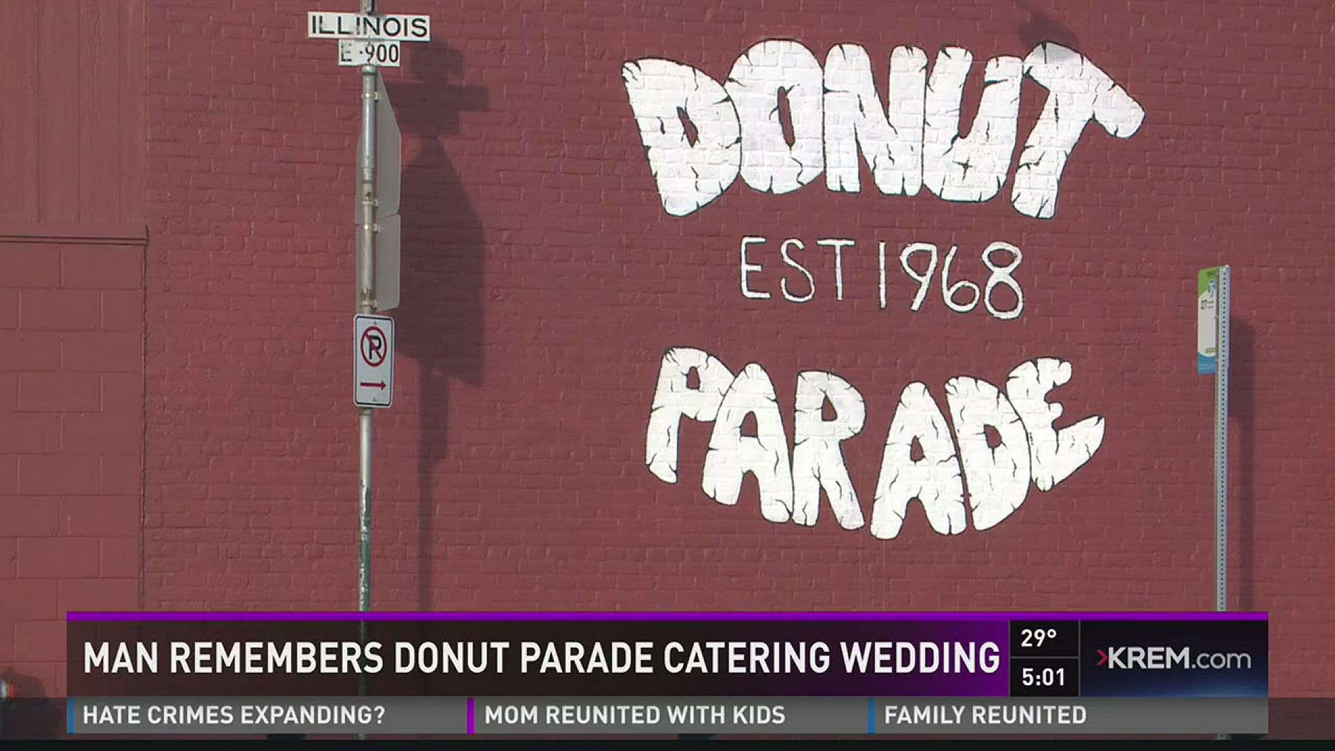 Man remembers Donut Parade catering wedding