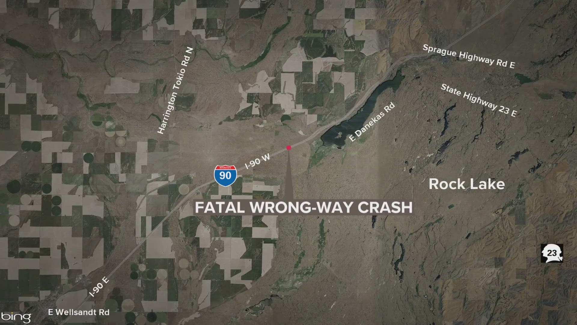 An 89-year-old man driving the wrong way on I-90 hit and killed another driver around 4:45 a.m. on Saturday.