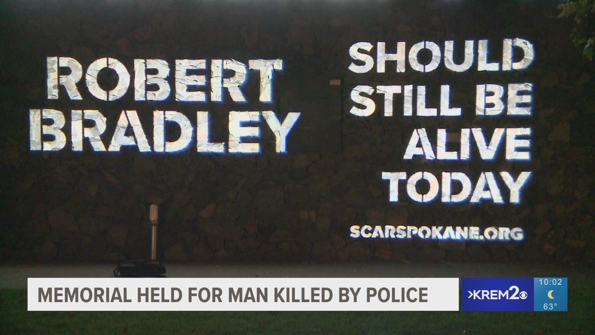 Police were called to Robert Bradley's home by a person who said their neighbor was in their yard with an AR-15 rifle. Bradley was then shot and killed by officers.