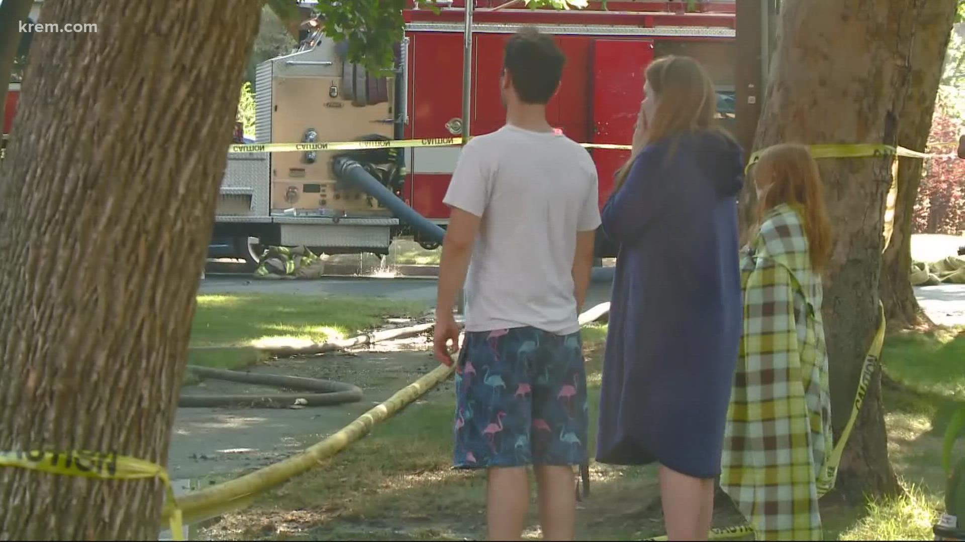 The two people who died in the fire lived on the top floor of the Tiffany Manor Apartments. The building is three stories and has 11 apartments.