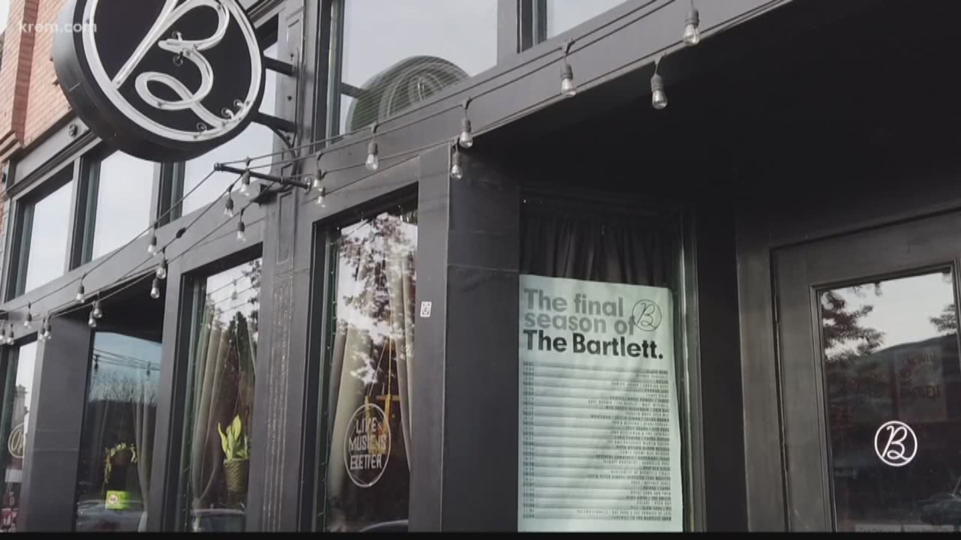 Local musicians are saying goodbye to one of their favorite venues in Spokane with a farewell performance. The Bartlett is closing their doors tonight.