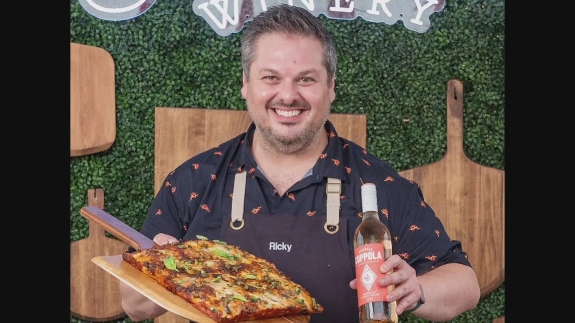 Chef Rickey Webster, the former owner of Rind and Wheat Bakery, won the grand prize at Coppola Wine's 3rd-annual Perfect Your Pizza competition.