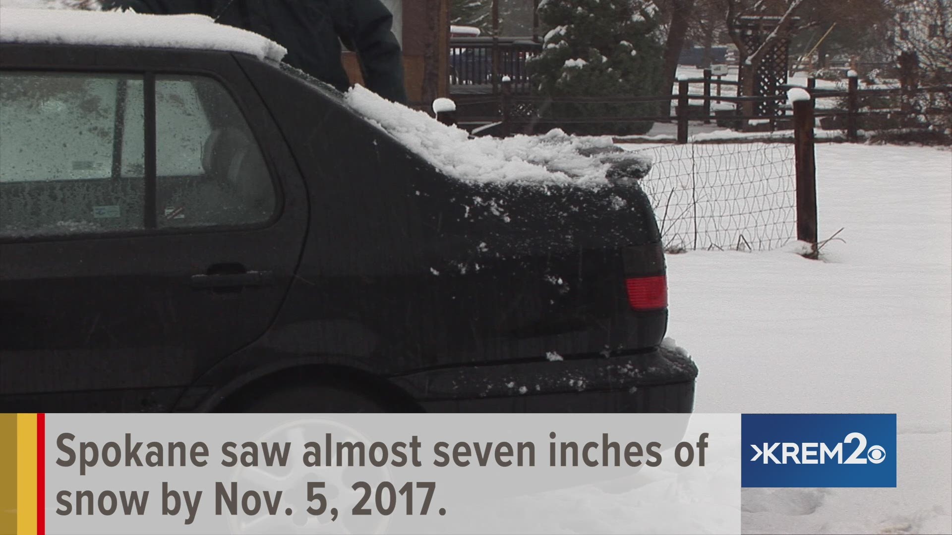 One year ago, Spokane saw 6.9 inches of snow by November 5. When can we expect snow in the 2018 forecast?