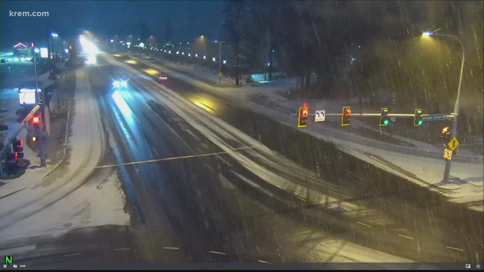 Meteorologist Jeremy LaGoo explains how fog is creating snow in the North Spokane area.