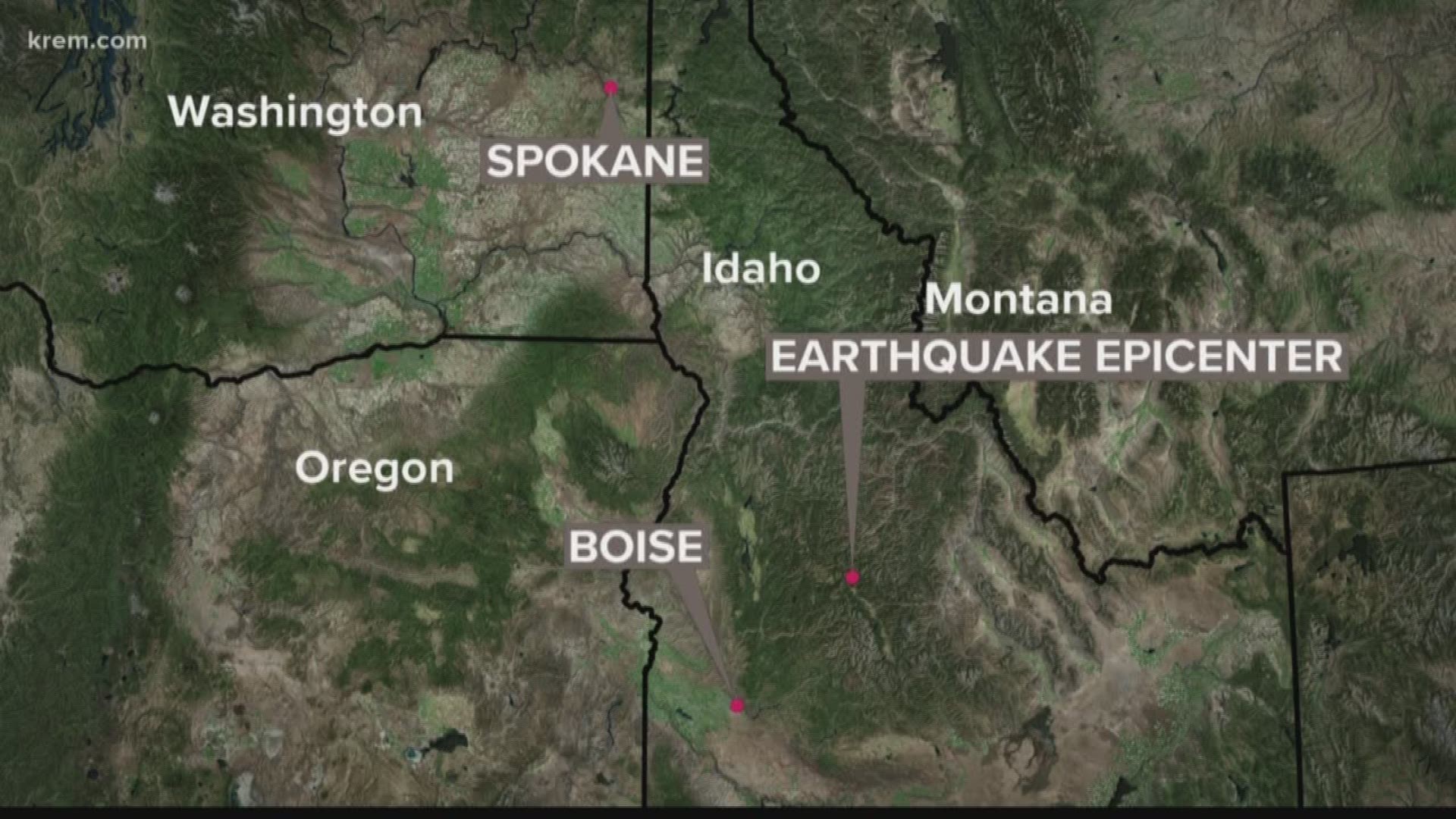 The United States Geological Survey confirmed there was a 6.5 magnitude earthquake in Idaho at 4:52 p.m. It was felt in the Spokane area.