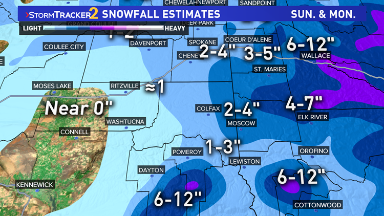 Winter Storm To Hit Spokane Area Sunday And Monday | Krem.com