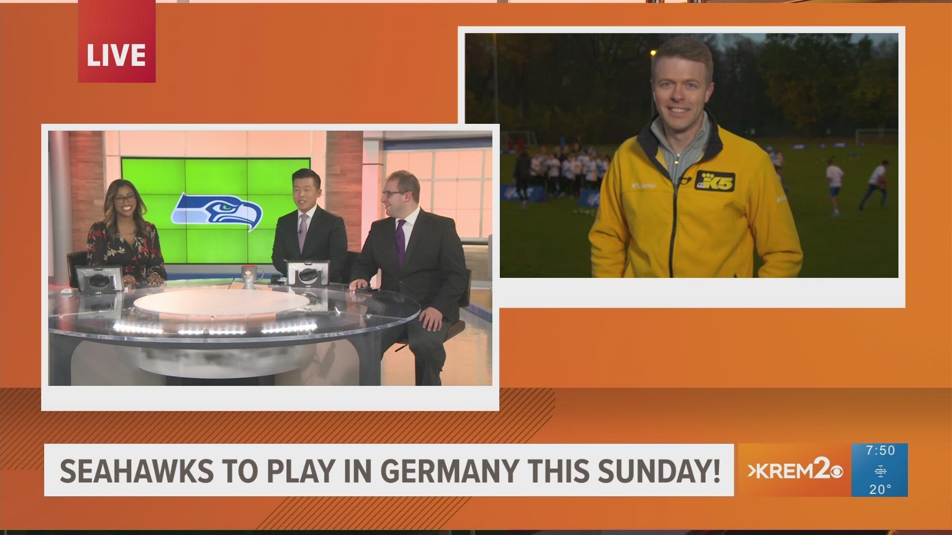 Jake Whittenberg joins the Up with KREM team from Germany to preview the Seahawks big game on Sunday.
