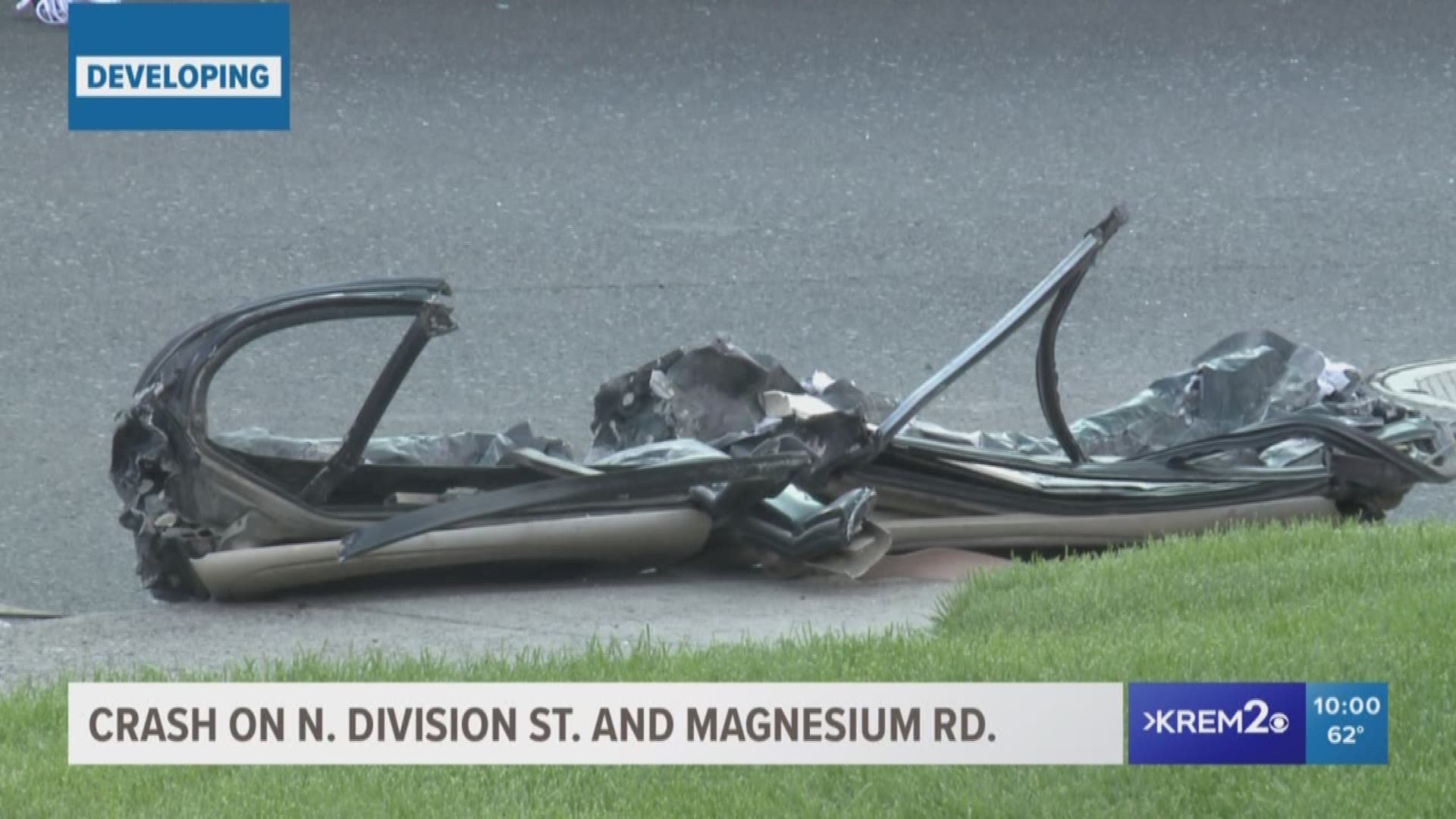 Multiple car crashes at N. Division and Magnesium, serious injuries