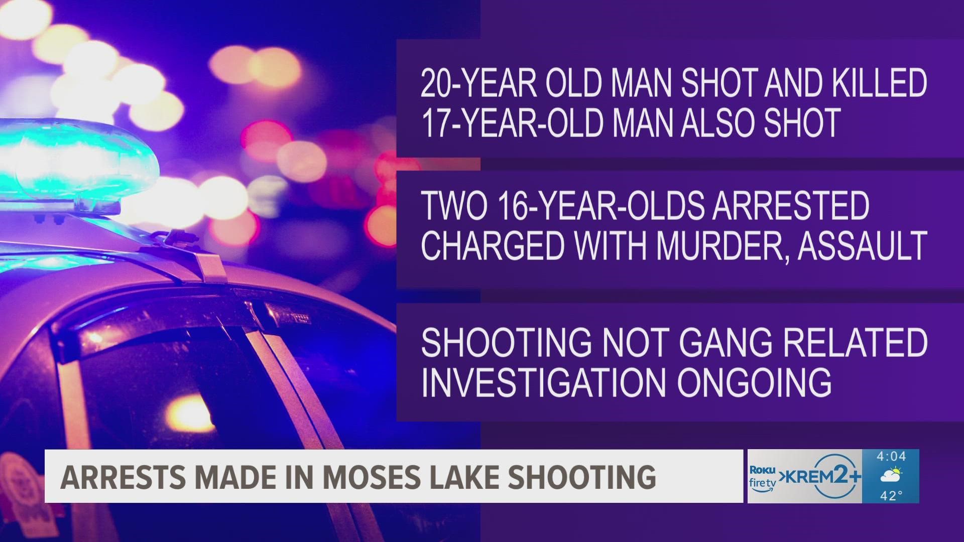 Pair of teens arrested in connection to 20-year-old killed in Moses Lake