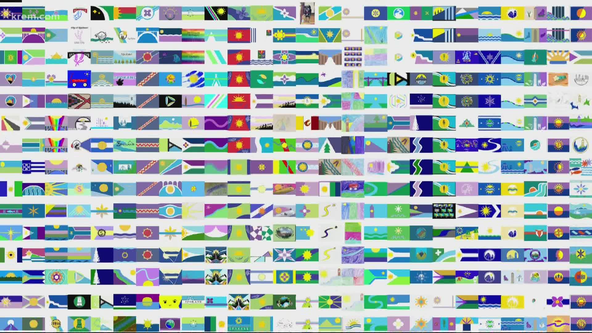 The Spokane Flag Commission has received over 400 design submissions for the new city flag.