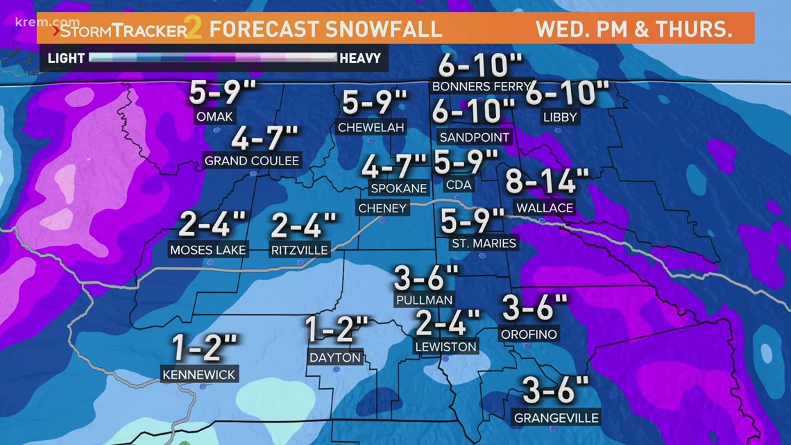 Spokane weather forecast: Jan. 5, 2022 at 6am | krem.com