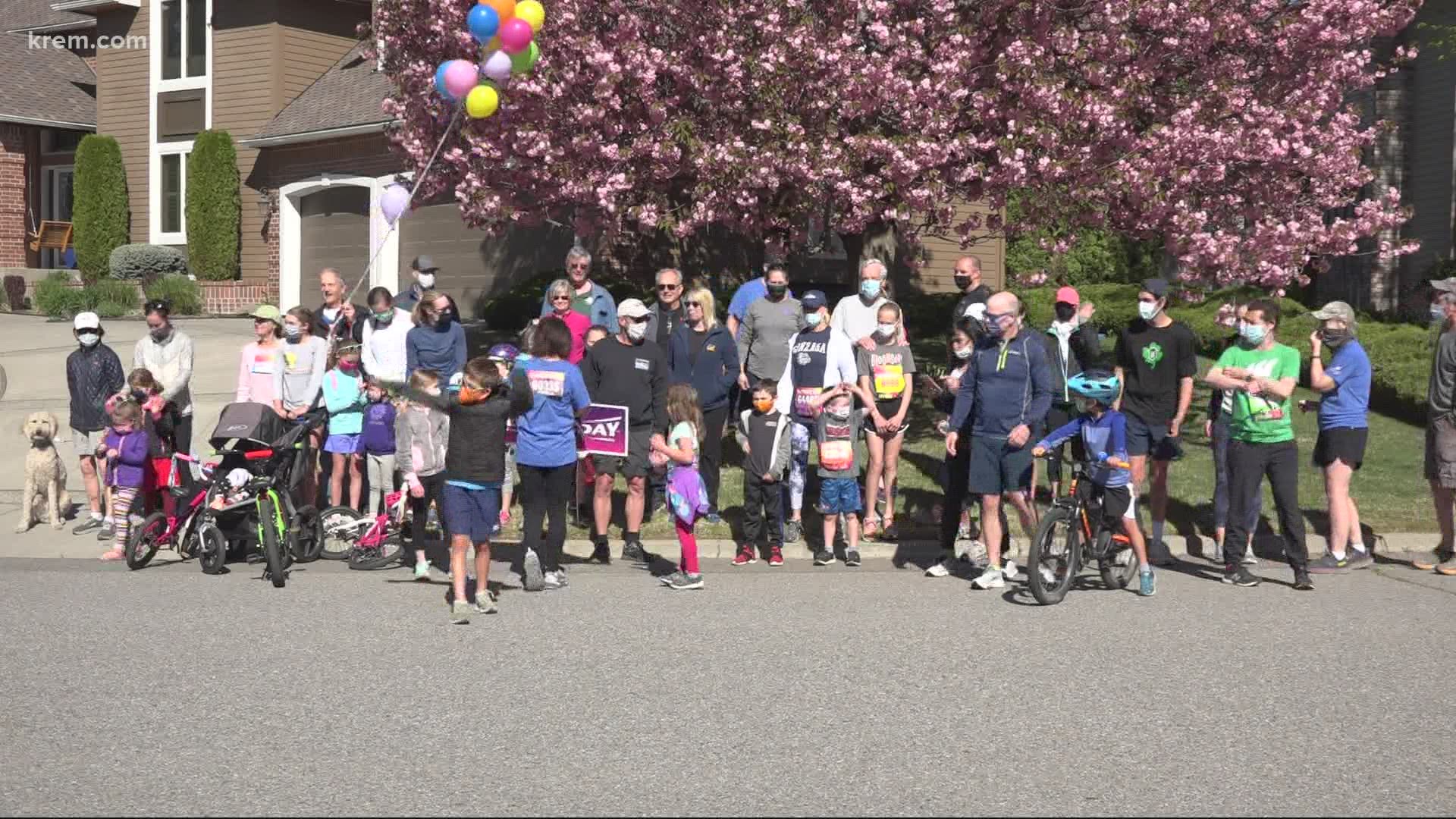 Bloomsday was again held virtually in 2021 due to the COVID-19 pandemic, but that didn't stop one South Hill neighborhood from celebrating together.